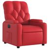 vidaXL Sill&oacute;n reclinable el&eacute;ctrico de cuero sint&eacute;tico rojo
