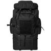vidaXL Mochila estilo ejército XXL negro 100 l