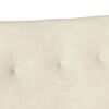 vidaXL Banco Chesterfield Crema 112 x 65,5 x 75 cm Terciopelo