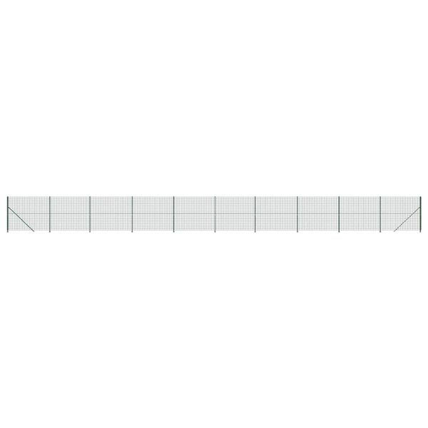 vidaXL Cerca de alambre con brida verde 1,6x25 m