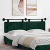 vidaXL Cabecera Colgante Verde oscuro 190 x 55 x 5 cm Terciopelo