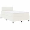 vidaXL Cama tipo Box Spring Manual Crema y Blanco 203 x 120 x 88 cm