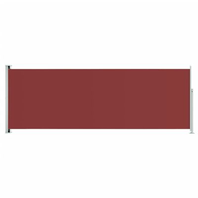 vidaXL Toldo lateral retráctil para patio rojo 220x600 cm
