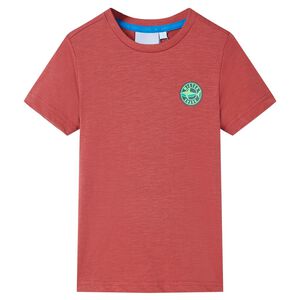 Camiseta infantil color piment&oacute;n 104
