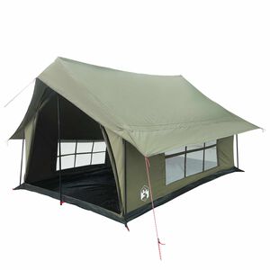 vidaXL Tienda Caba&ntilde;a Verde militar 340 x 246 x 210 cm