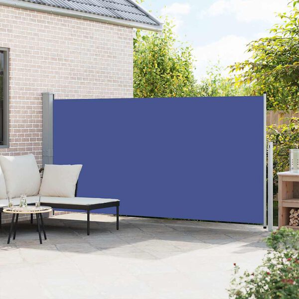 vidaXL Toldo lateral retr&aacute;ctil 160x500 cm azul