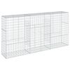 vidaXL Cesta de gaviones con cubierta hierro galvanizado 300x50x150 cm