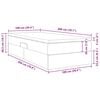vidaXL Cama con almacenamiento y colch&oacute;n 100 x 200 cm Cuero sint&eacute;tico