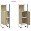 vidaXL Armario de ba&ntilde;o madera ingenier&iacute;a roble Sonoma 33x33x120,5 cm