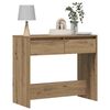 vidaXL Mesa consola madera de ingenier&iacute;a roble artesanal 89x41x76,5 cm