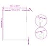 vidaXL Estor enrollable opaco 164,4x230 cm, tela, ancho 160 cm, negro