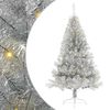 vidaXL &Aacute;rbol de Navidad Artificial Preiluminado Plateado 150 cm PET