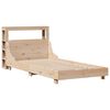 vidaXL Estructura de cama sin colch&oacute;n madera maciza de pino 100x200 cm
