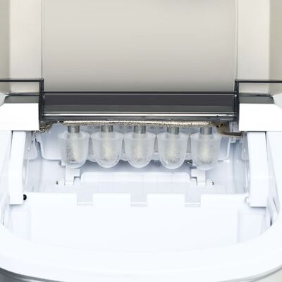 vidaXL Máquina para hacer cubitos de hielo 2,4 L 15 kg / 24 h negro