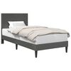 vidaXL Estructura de cama Gris oscuro 90 x 190 cm Tela de Pana