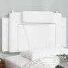 vidaXL Cabecero de cama acolchado Viana cuero sintético blanco 100 cm