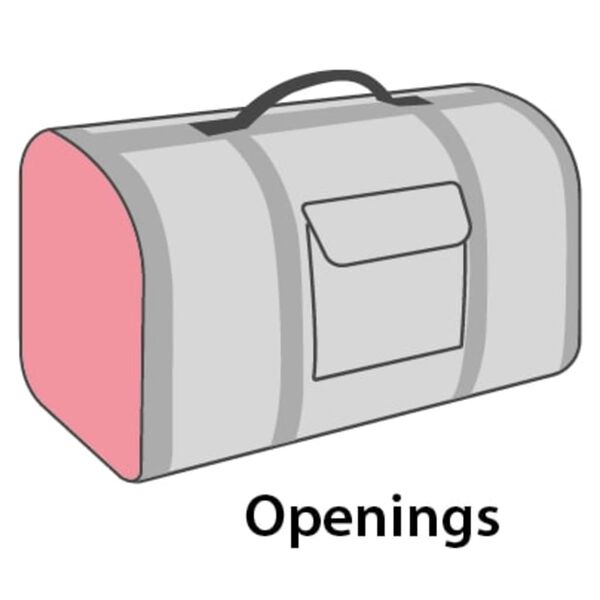 FLAMINGO Bolso de transporte para mascotas Chloe 2 marr&oacute;n 45x26x26 cm