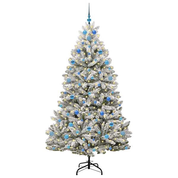 vidaXL &Aacute;rbol de Navidad artificial Verde y 210 cm PVC y Metal