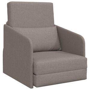 vidaXL Sof&aacute; cama Taup&eacute; 65 x 80 x 83 cm tela