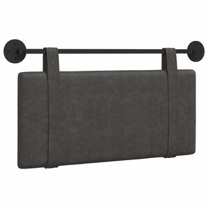 vidaXL Cabecero colgante Negro PU antiguo