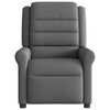 vidaXL Sillón reclinable de tela gris oscuro