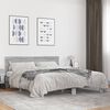 vidaXL Estructura cama madera ingenier&iacute;a metal gris Sonoma 200x200 cm