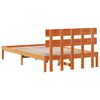 vidaXL Estructura de cama Marr&oacute;n 135 x 190 cm Madera maciza de Pino
