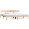 vidaXL Estructura de cama sin colchón madera maciza 200x200 cm