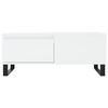 vidaXL Mesa de centro madera contrachapada blanco 90x50x36,5 cm