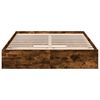 vidaXL Cama con cajones madera de ingenier&iacute;a roble ahumado 150x200 cm