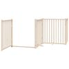vidaXL Puerta para perros plegable 12 paneles madera de &aacute;lamo 960 cm