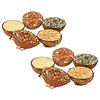 vidaXL Comida para p&aacute;jaros en mitades de cocos 10 unidades 290 g