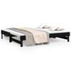 vidaXL Sof&aacute; cama extra&iacute;ble sin colch&oacute;n negro 2x(90x190) cm