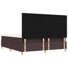 vidaXL Cama tipo Box Spring Marr&oacute;n oscuro 180 x 200 cm tela