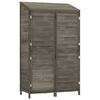 vidaXL Cobertizo jard&iacute;n madera maciza abeto antracita 102x52x174,5cm