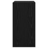 vidaXL Mueble de TV de Pared 2 pcs Roble Negro 30,5 x 30 x 60 cm