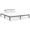 vidaXL Estructura de cama de metal negro 200x200 cm