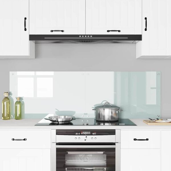vidaXL Salpicadero de cocina 2 pcs 80 x 50 cm vidrio templado