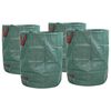 vidaXL Bolsas de Desechos de Jardín 4 pcs Verde 66 x 66 x 83.5 cm
