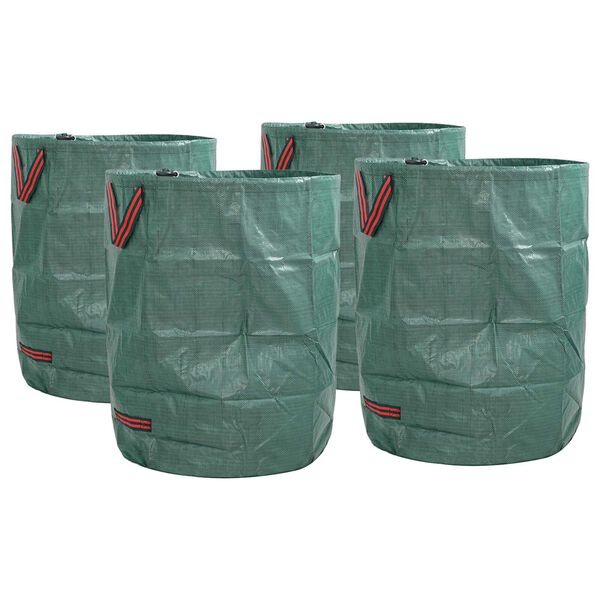 vidaXL Bolsas de Desechos de Jardín 4 pcs Verde 66 x 66 x 83.5 cm