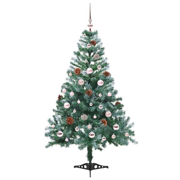 vidaXL &Aacute;rbol de Navidad artificial Verde 150 cm PVC y acero