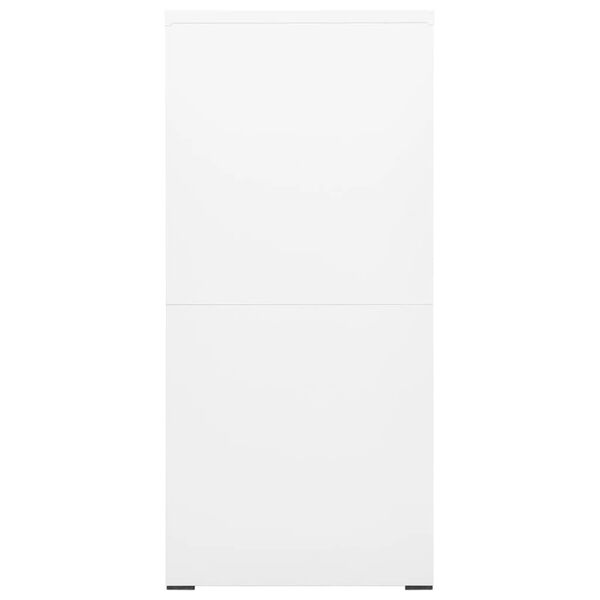 vidaXL Armario archivador de acero blanco 46x62x133 cm