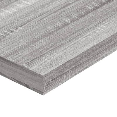 vidaXL Estantes pared 4 uds madera ingeniería gris Sonoma 60x10x1,5 cm