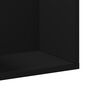 vidaXL Muebles de pared 2 uds madera de ingenier&iacute;a negro 75x18x16,5 cm