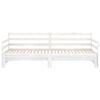 vidaXL Sofá cama extraíble madera maciza de pino blanco 2x(90x200) cm