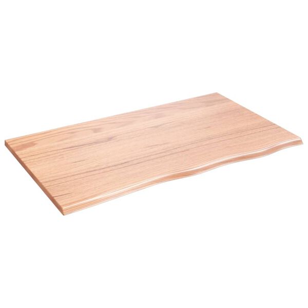 vidaXL Tablero de mesa madera roble tratada marrón claro 100x60x2 cm