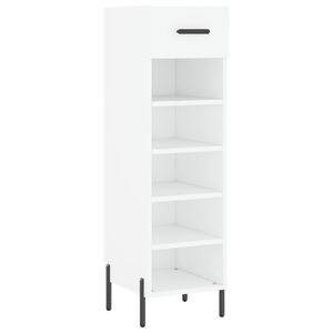 vidaXL Zapatero madera de ingenier&iacute;a blanco 30x35x105 cm