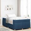 vidaXL Estructura de cama con colch&oacute;n Azul 120 x 190 cm tela