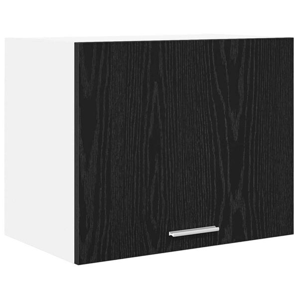 vidaXL Mueble colgante con puerta Roble Negro y 50 x 31 x 40 cm