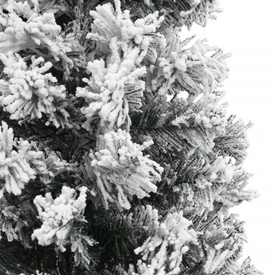 vidaXL Árbol de Navidad artificial verde con nieve PVC 150 cm